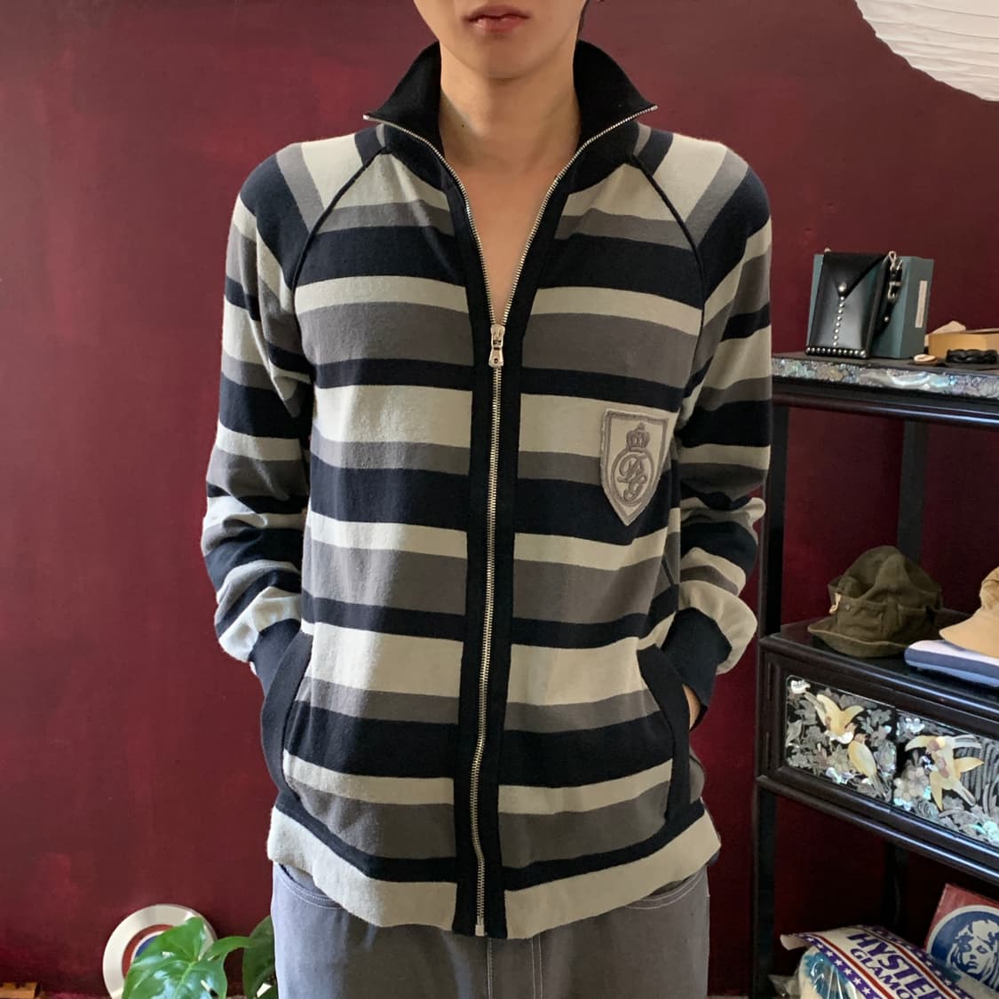 돌체앤가바나 드라이버 니트 집업 상품이미지1