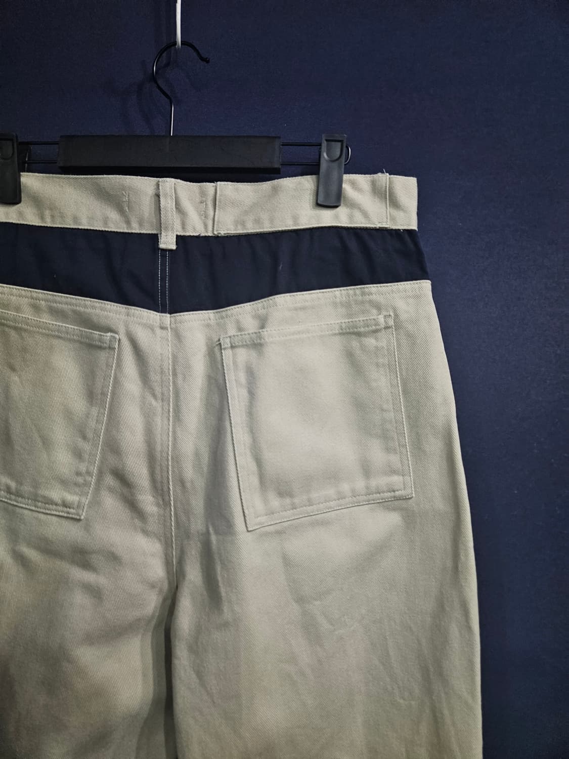 플라스틱 프로덕트 베이지 남성 허리 30 넉넉한 데님팬츠  상품이미지8