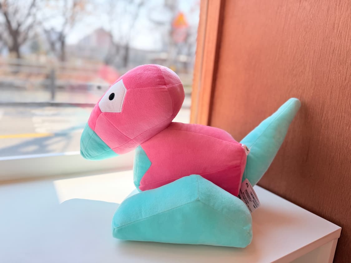 일본 반다이 포켓몬 폴리곤 대형 봉제인형 45cm 상품이미지5