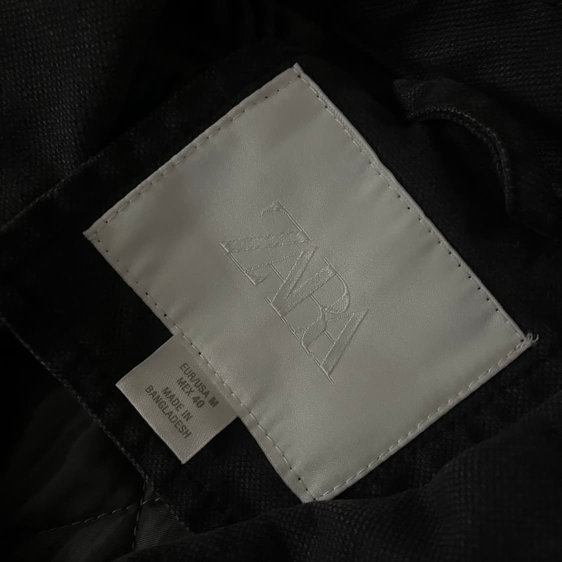 자라 남성 워싱 패디드 워크 자켓 상품이미지7