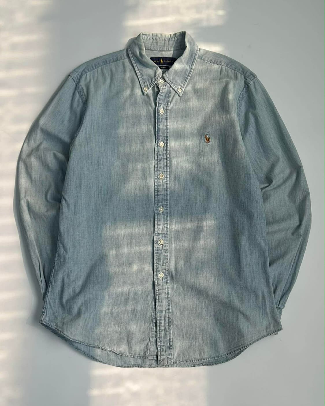 [L] 폴로 랄프로렌 샴브레이 청 버튼 셔츠 상품이미지1