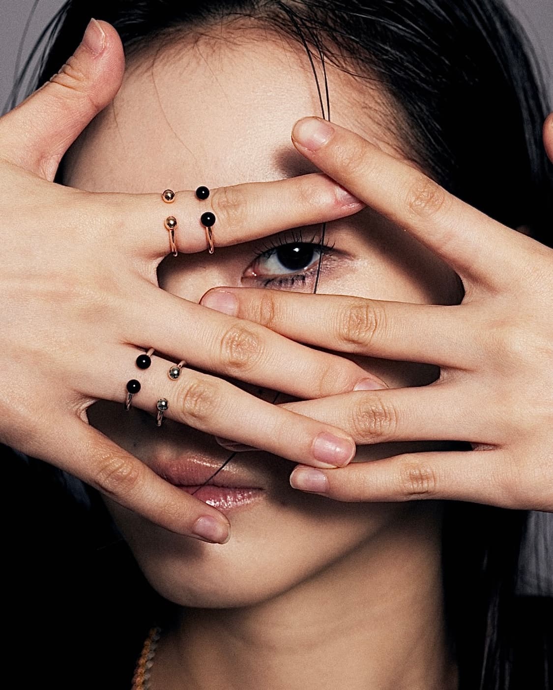 (1회착 택포가격) 오닉스 피어싱 링 상품이미지1