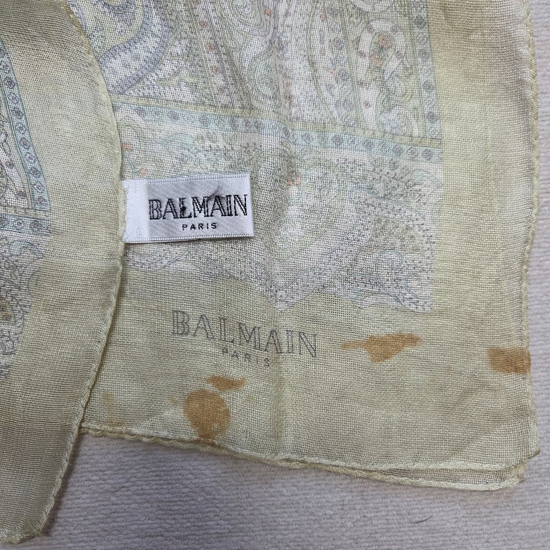 Balmain 발망 페이즐리 실크 스카프 상품이미지4