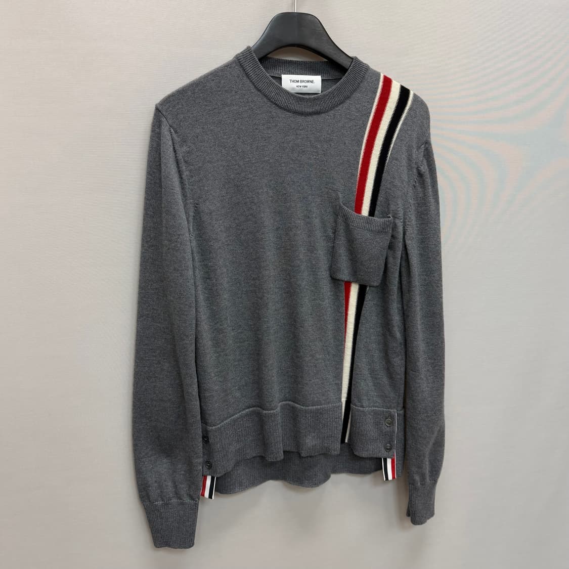 톰브라운 인타르시아 포켓 메리노 울 니트 (77)  상품이미지2