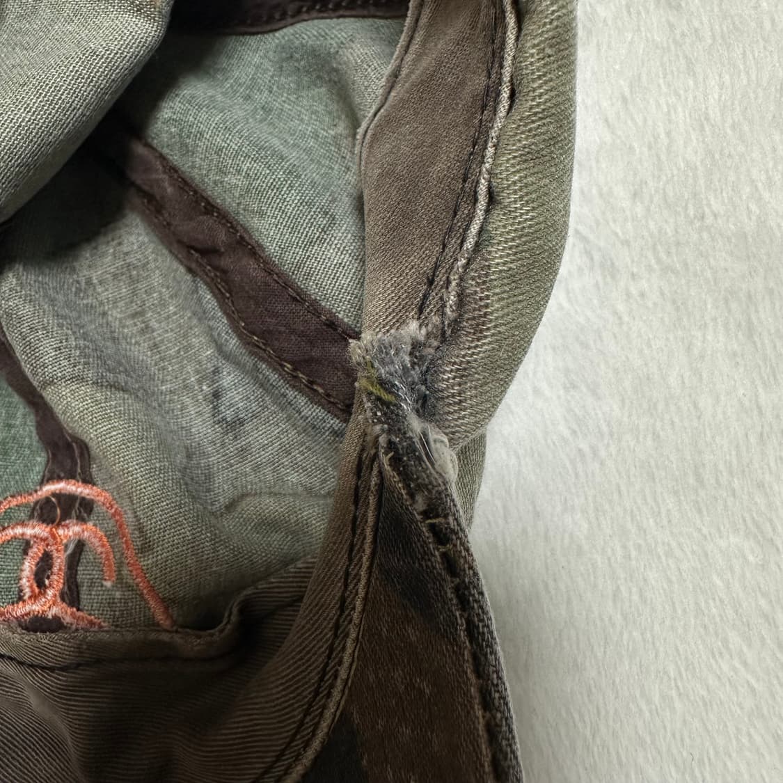 90s 올드 스투시 카모 볼캡 상품이미지7