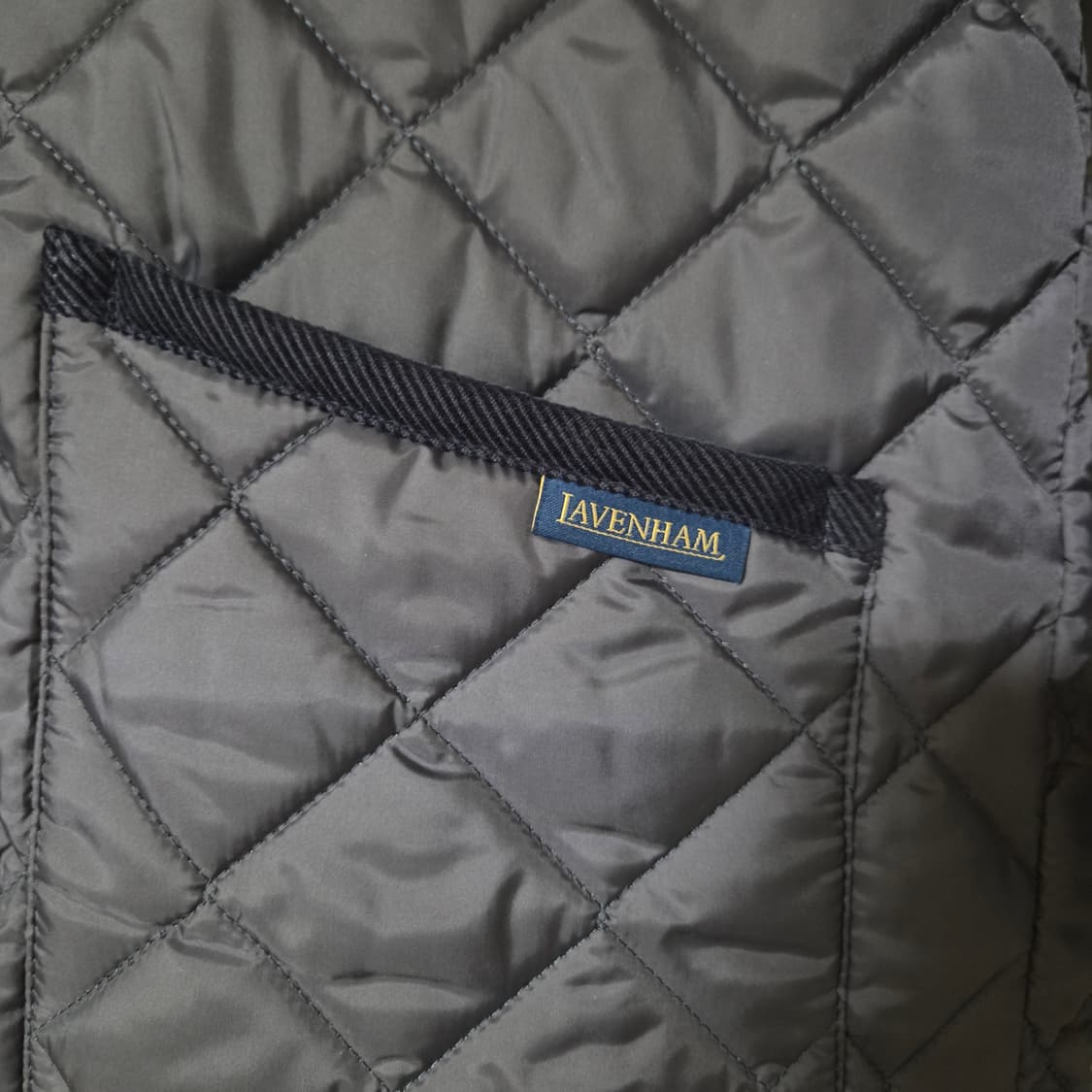 [M(38)] 라벤햄 레이돈 퀼팅자켓 네이비 / 퀄팅 상품이미지4