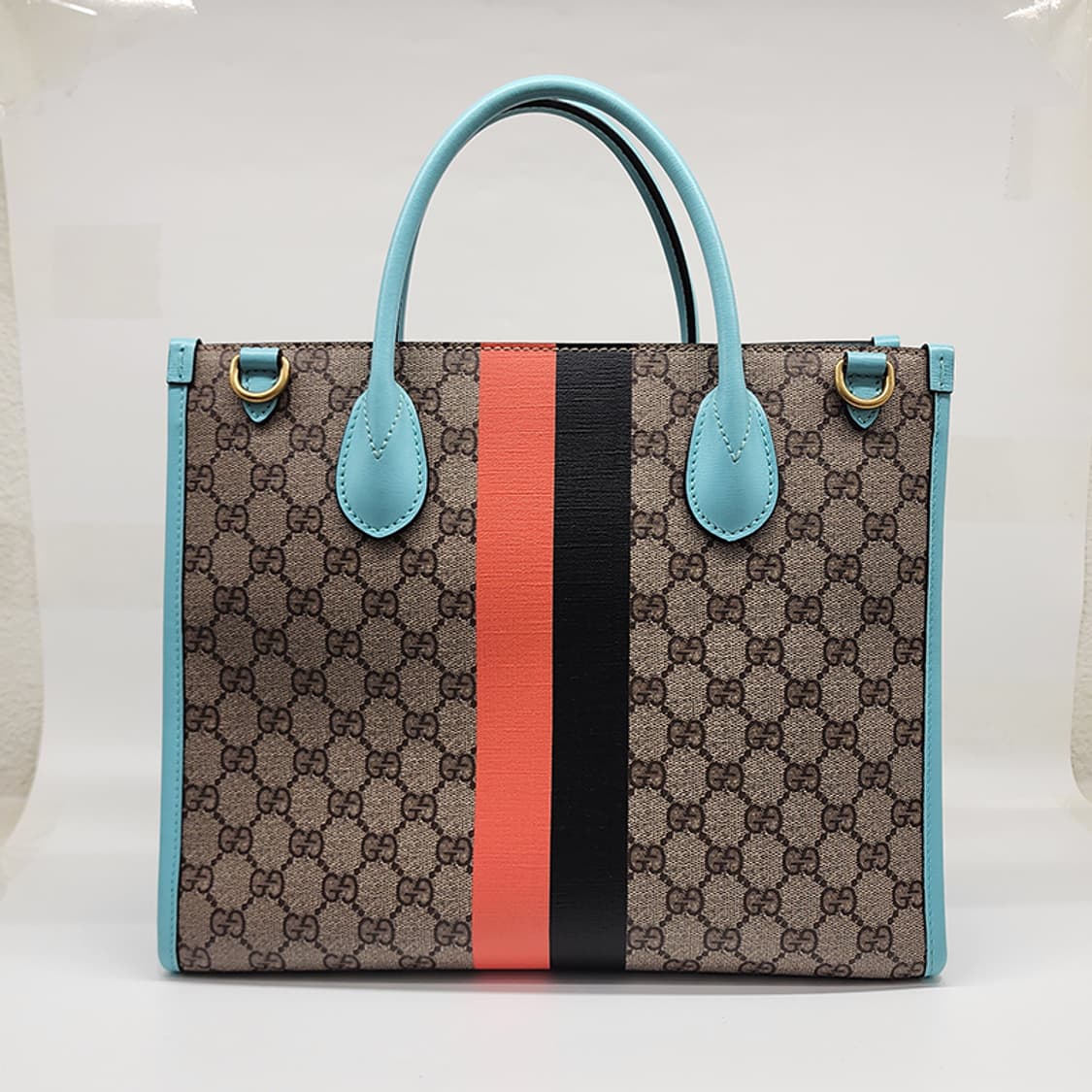 구찌 659983 GG 타이거프린트 스몰 토트백 민트 상품이미지3