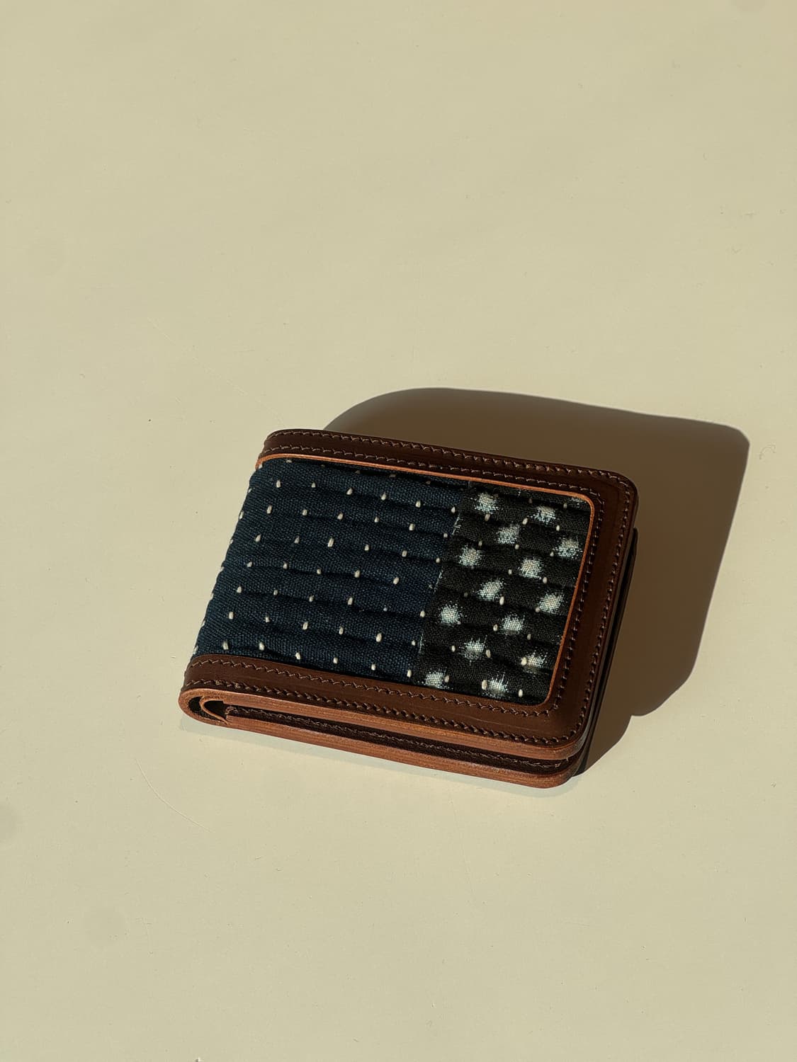 사시코 스티치 데님 반지갑 상품이미지5