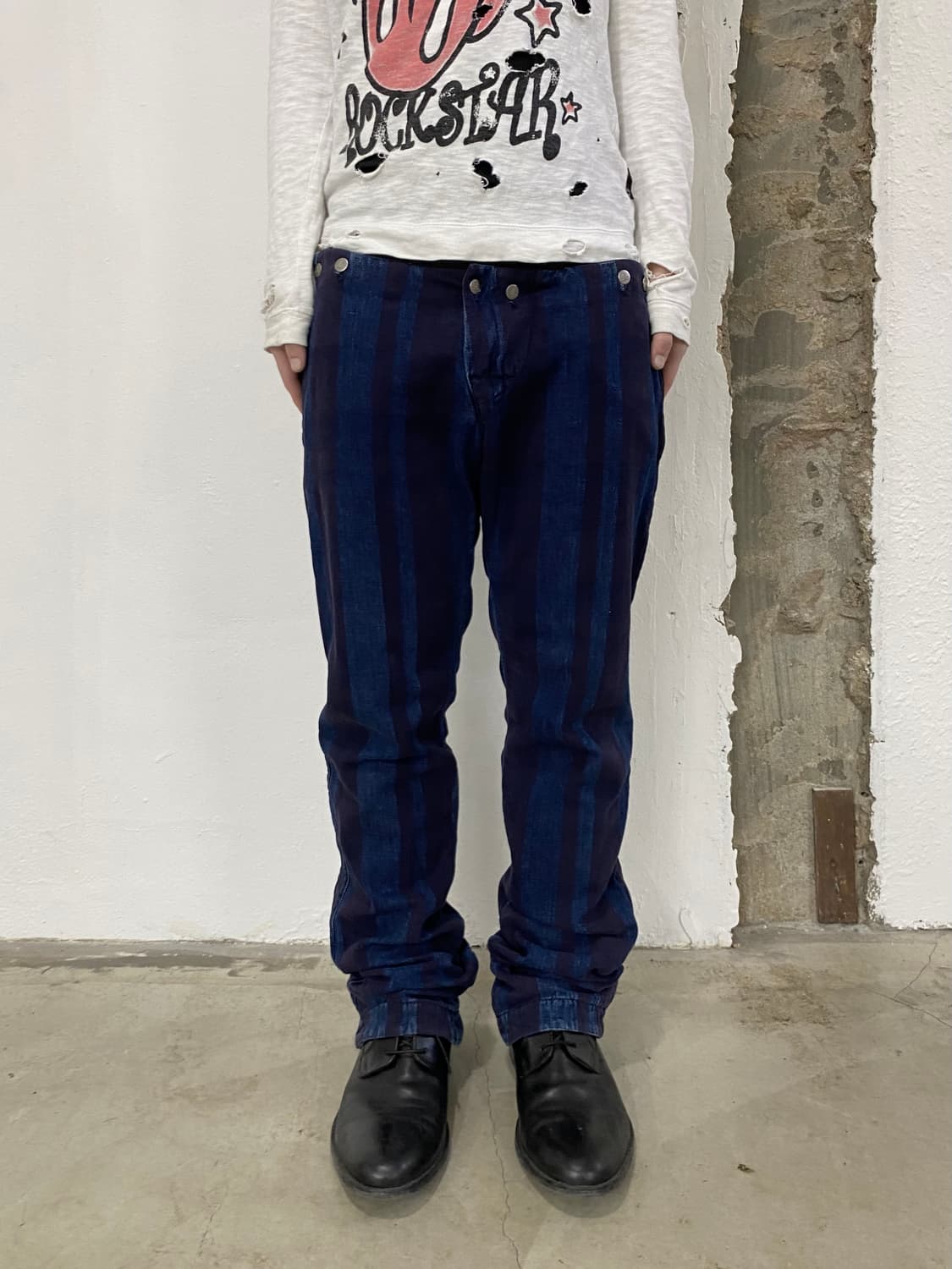 비비안 웨스트우드 맨 스트라이프 팬츠 상품이미지2