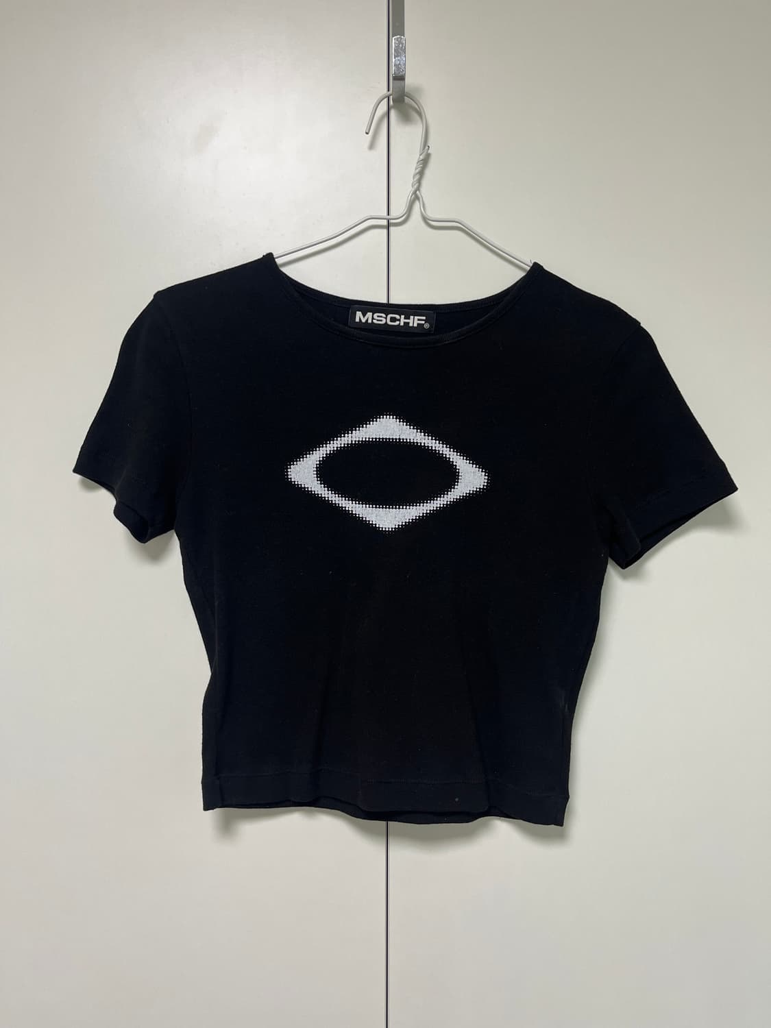 미스치프 롬버스 블러 티셔츠 미니 블랙(M size) 상품이미지3
