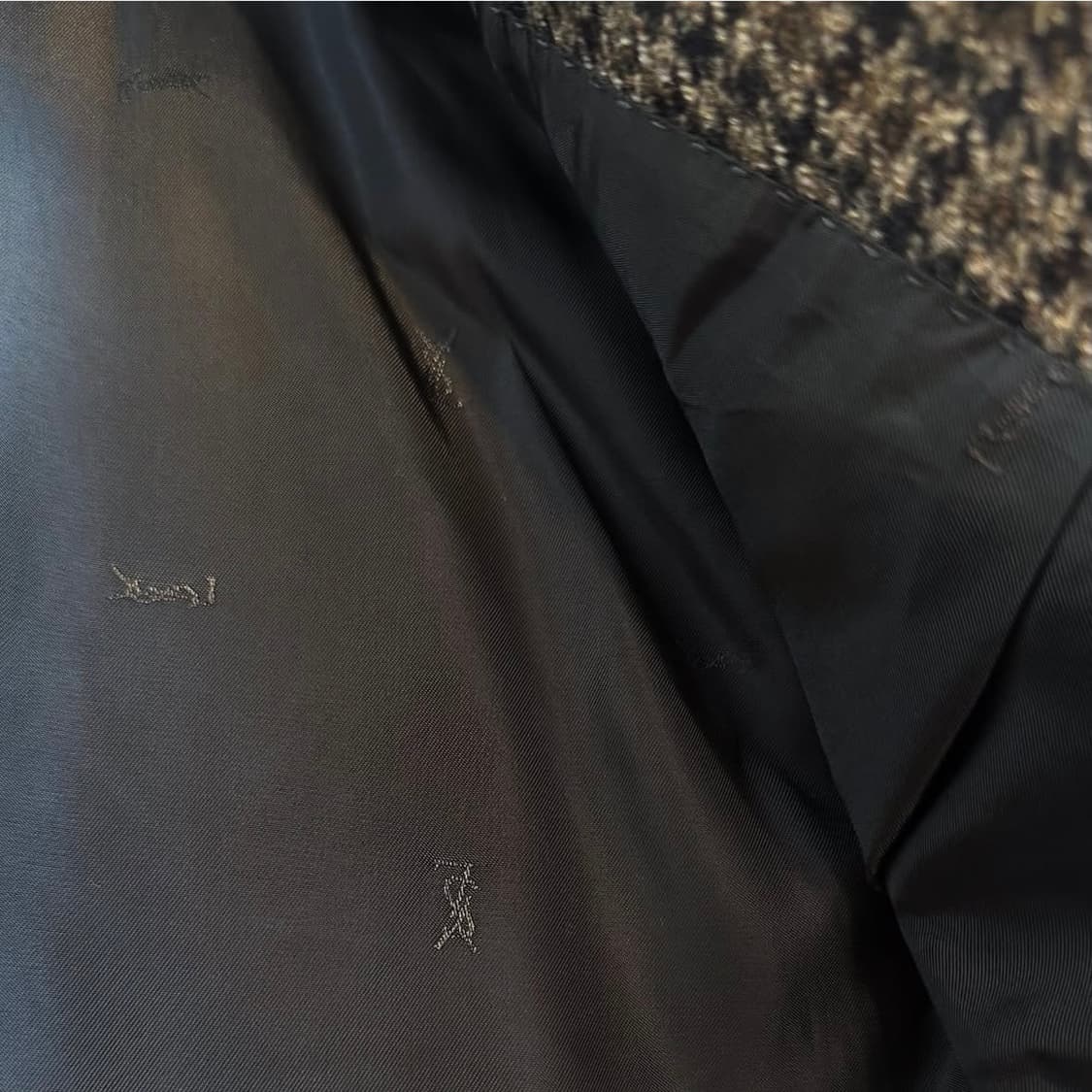 입생로랑 하운드투스 체크 캐시미어 울 블레이저 상품이미지6