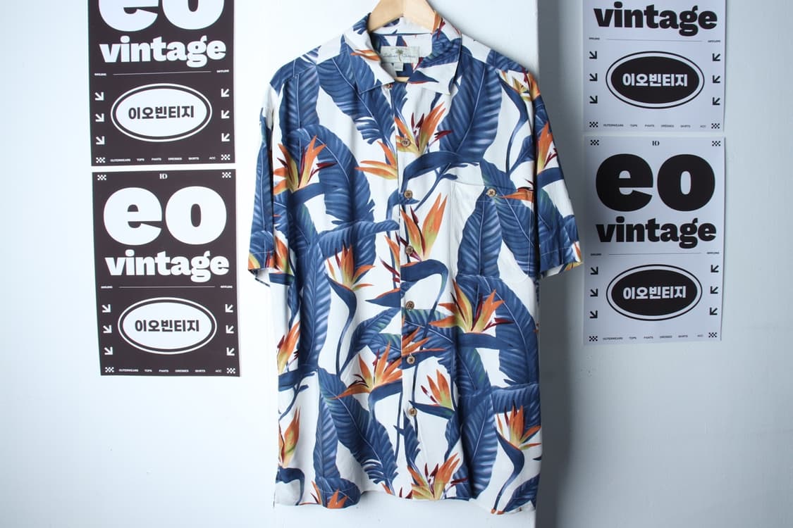 (L-2XL) 브랜드빈티지 반팔셔츠 남방 USA 하와이안-H33353 상품이미지2