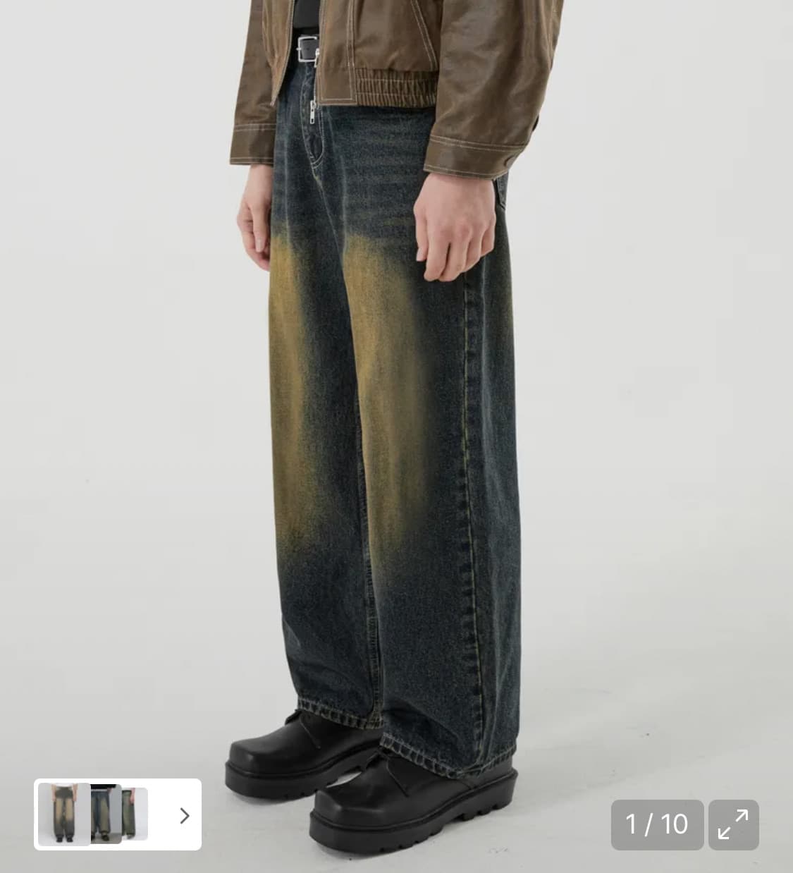 워싱 데님 팬츠 상품이미지1