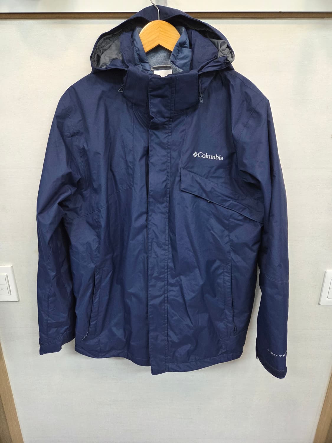 컬럼비아 옴니테크 플리스 +바람막이 후드자켓 xl 상품이미지1