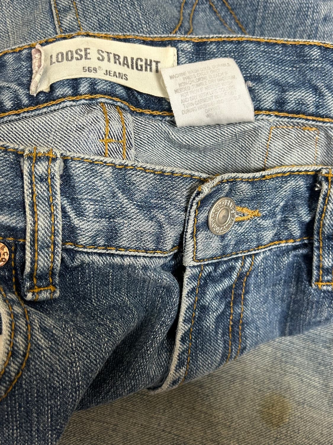 00s 리바이스 신치백 569 루즈 스트레이트핏 데님팬츠 34x32 상품이미지9