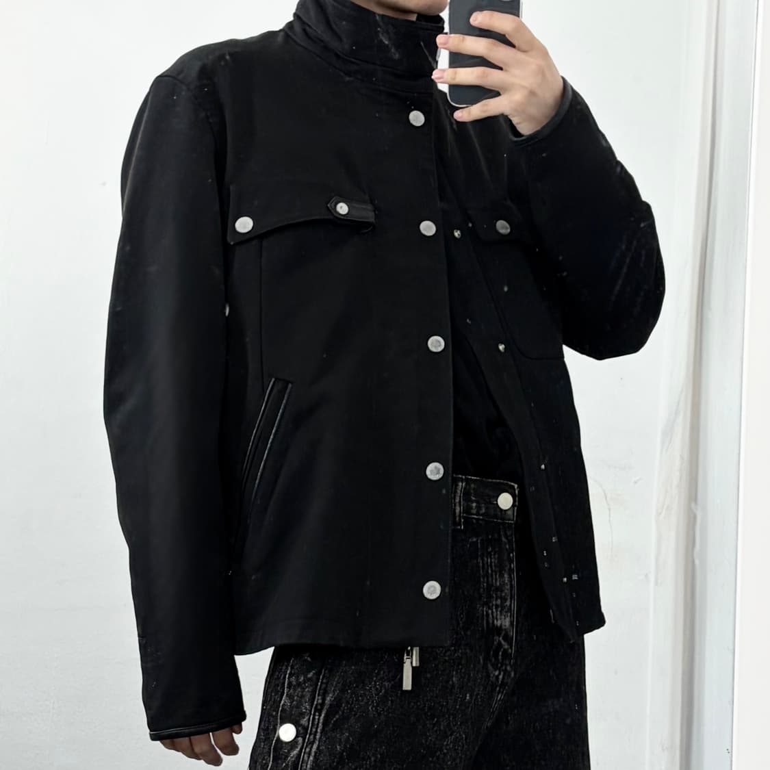 베르사체 투웨이 하이넥 자켓 상품이미지2