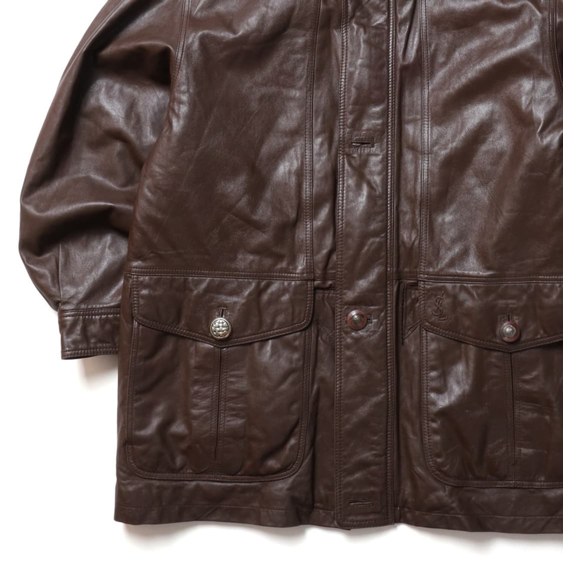 입생로랑 Yves Saint Laurent Leather Coat  상품이미지3