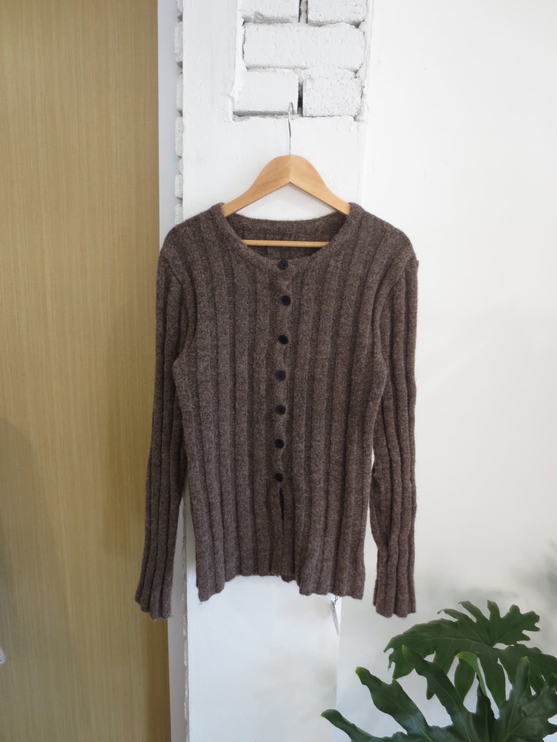 vintage brown cardigan 상품이미지5