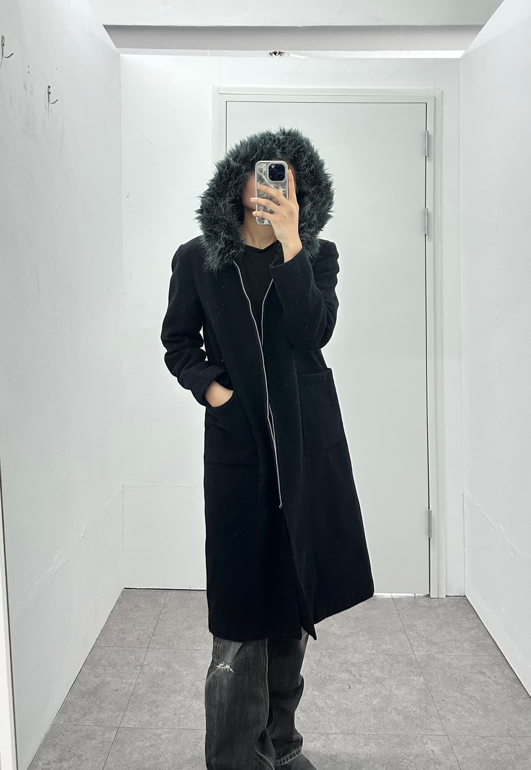 DEAN & DELUCA grunge fur coat 상품이미지2