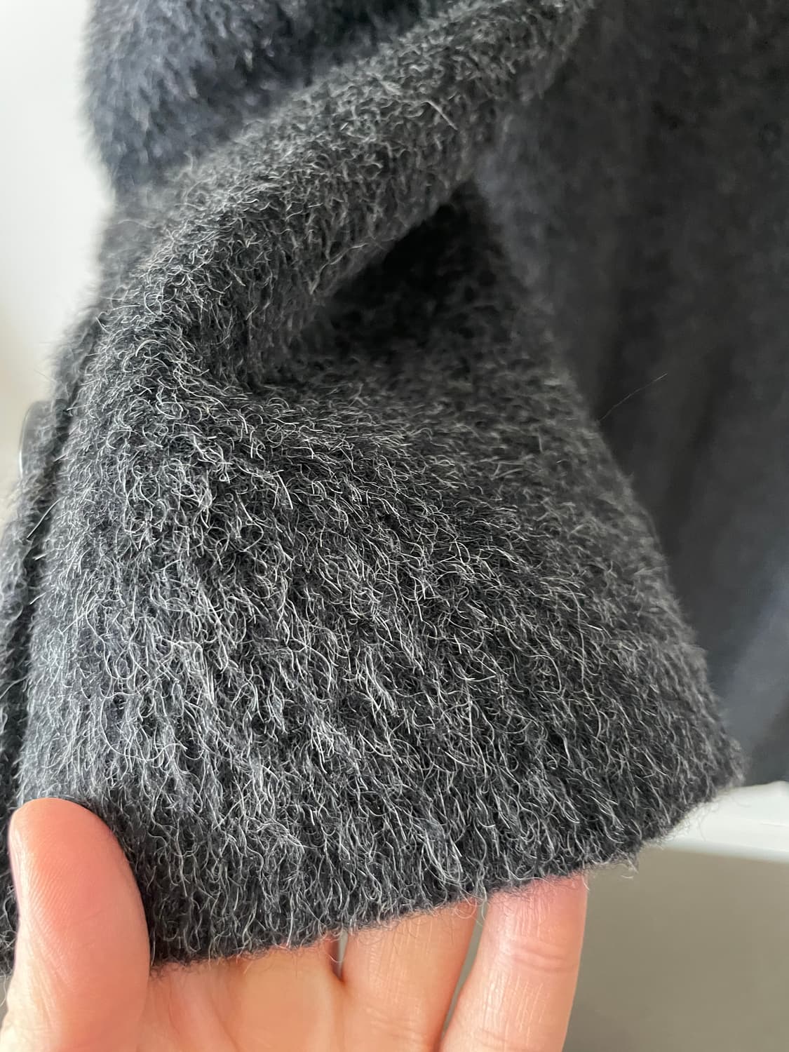 vintage hairy wool single long coat 상품이미지6