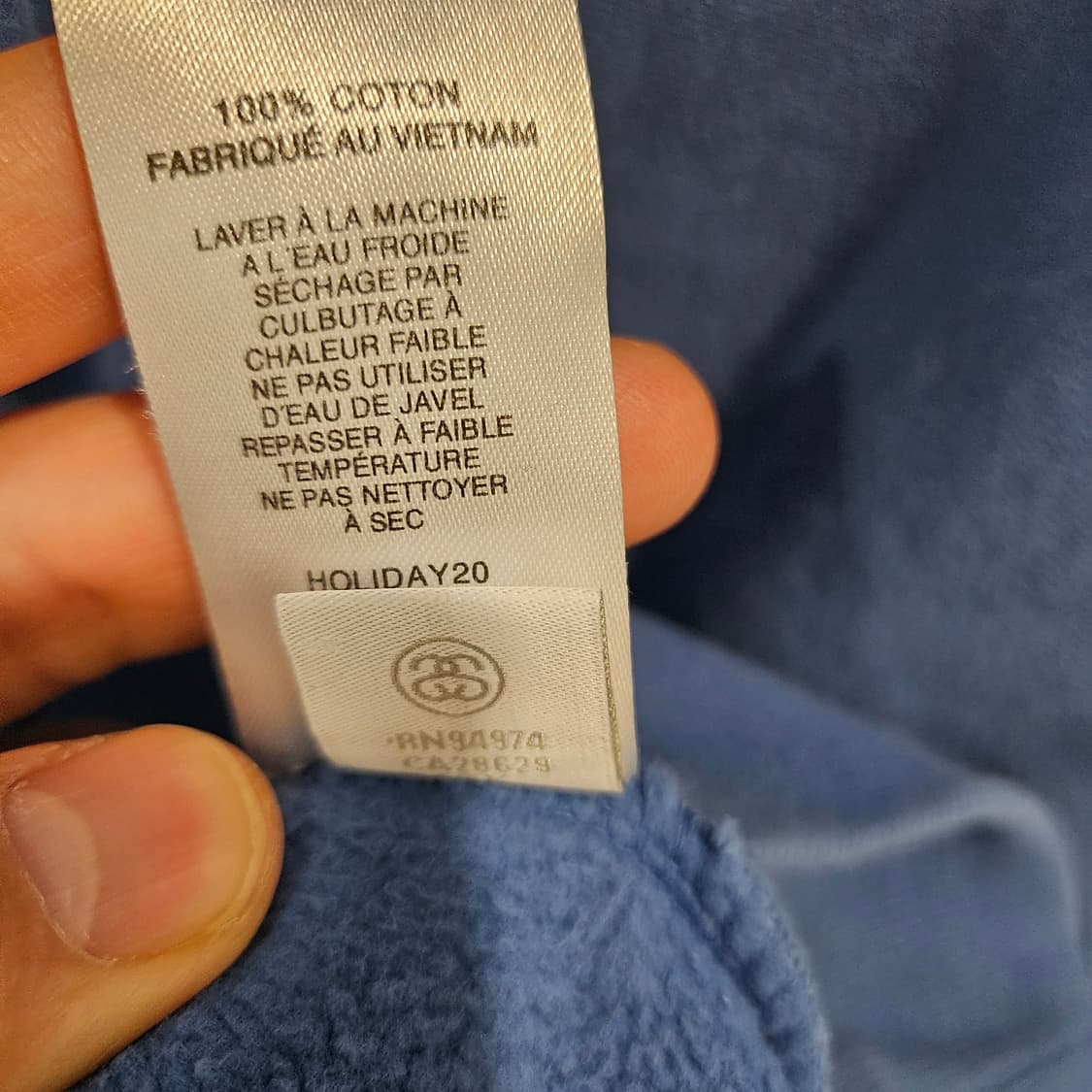 정품 스투시 블루 스웻 맨투맨 XL 상품이미지6