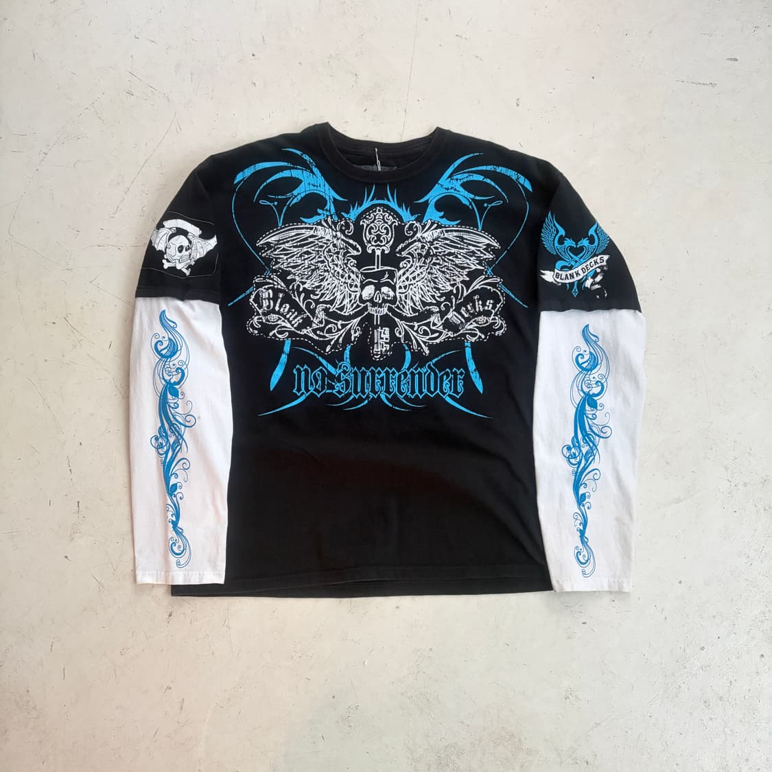 Black Decks 빈티지 스컬 롱슬리브 XL 상품이미지5