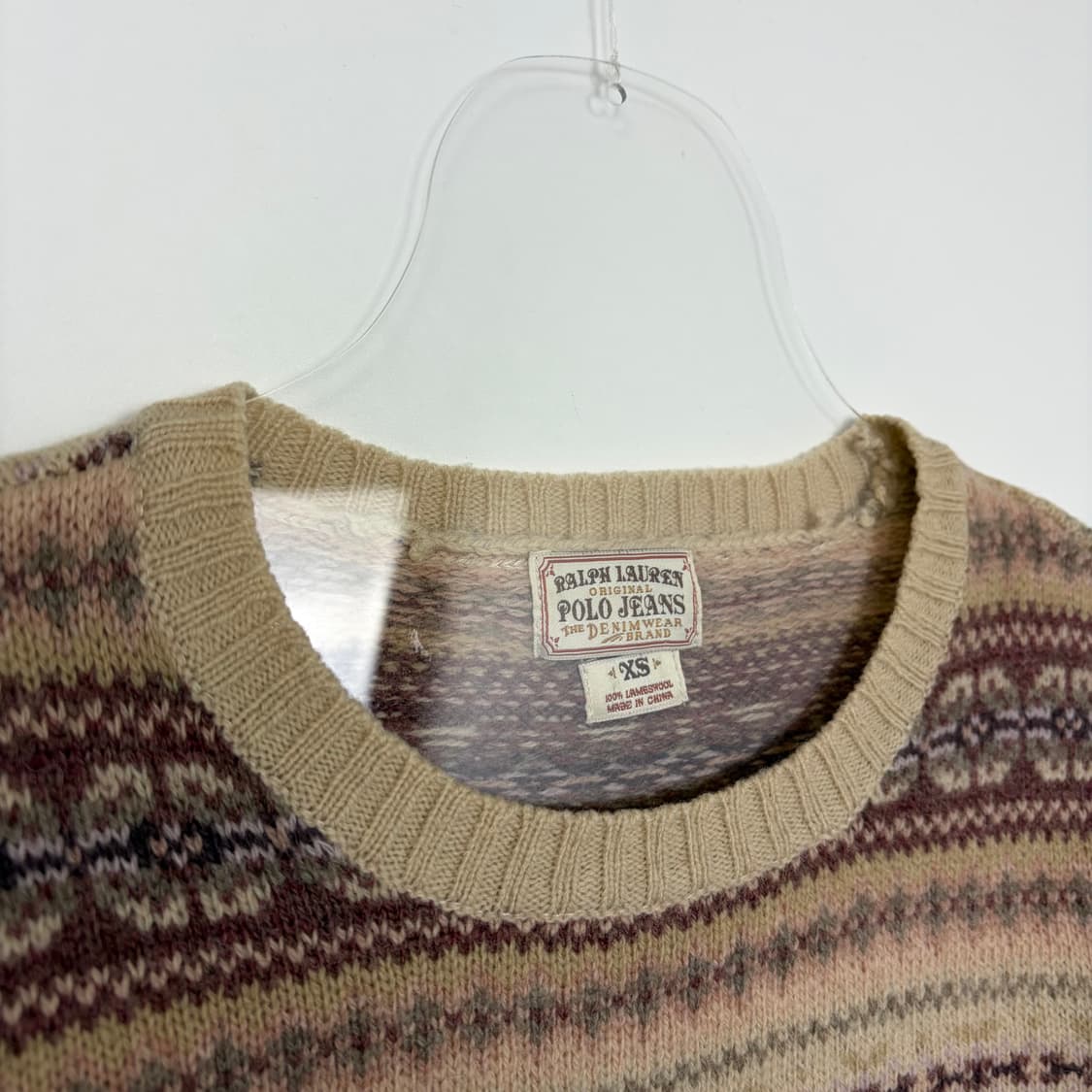 폴로 랄프로렌 노르딕 패턴 니트 티셔츠 상품이미지2