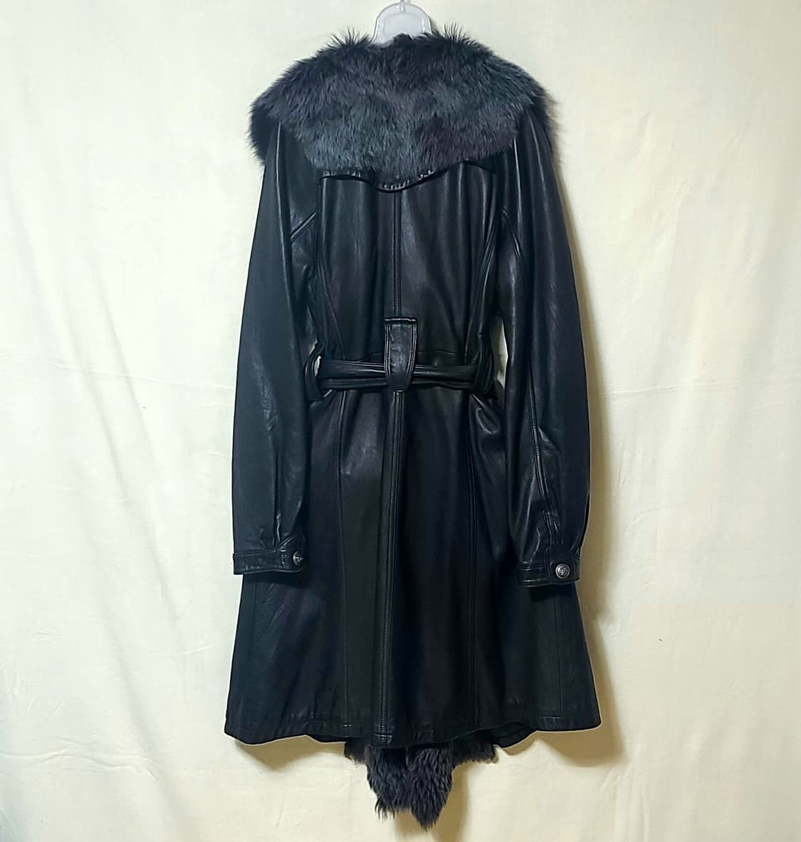 90s 슬림핏 하프 퍼코트 양가죽 44~55 상품이미지4