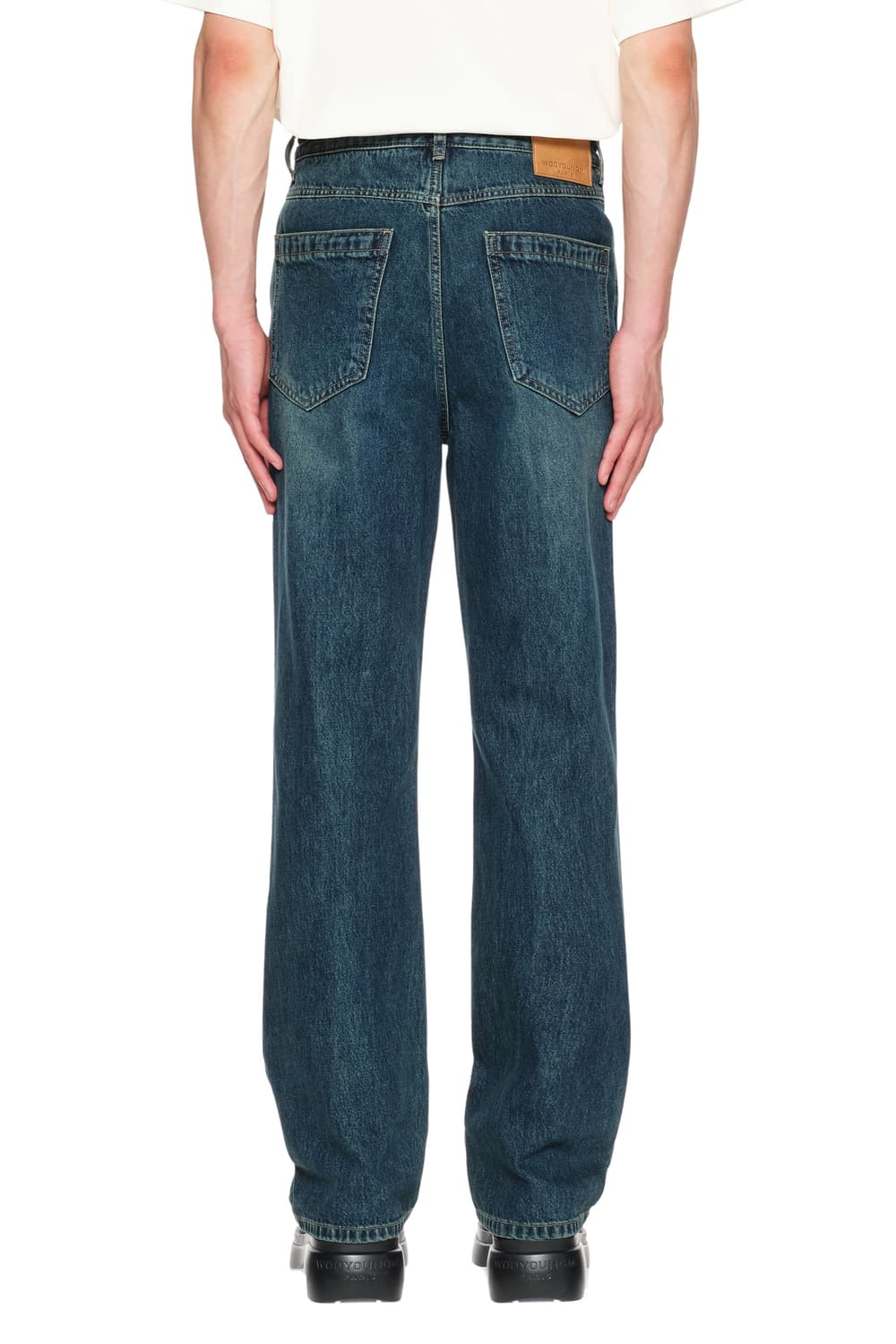 정품 우영미 블루 뉴 스트레이트 데님 팬츠 새제품 48사이즈 상품이미지4