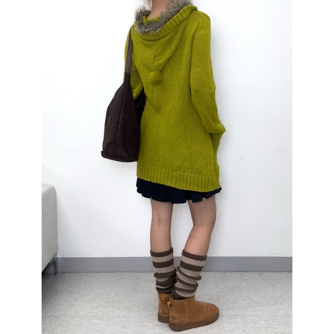 빈티지 더플 가디건 원피스 상품이미지4