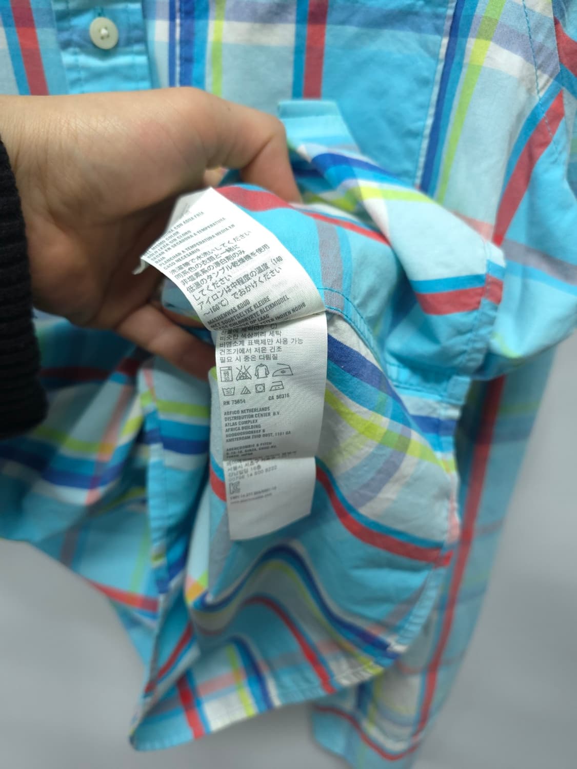 홀리스터 남성 화사한 멀티체크 봄가을 셔츠 (105) 상품이미지8