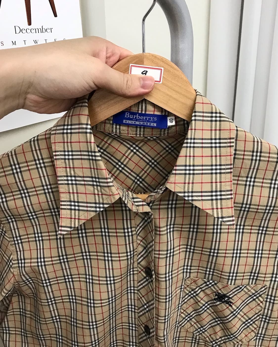 버버리 블루라벨 노바체크 셔츠 상품이미지2