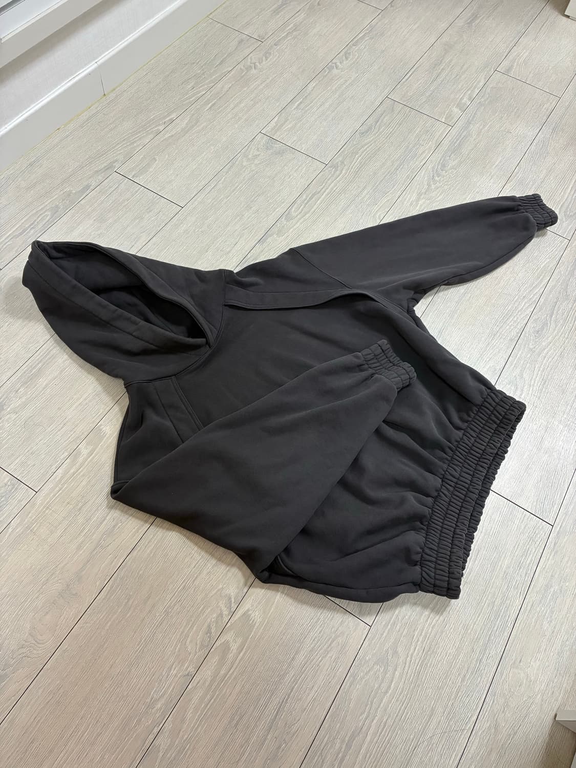 아트오브필드 밴딩 크롭 후드  상품이미지1