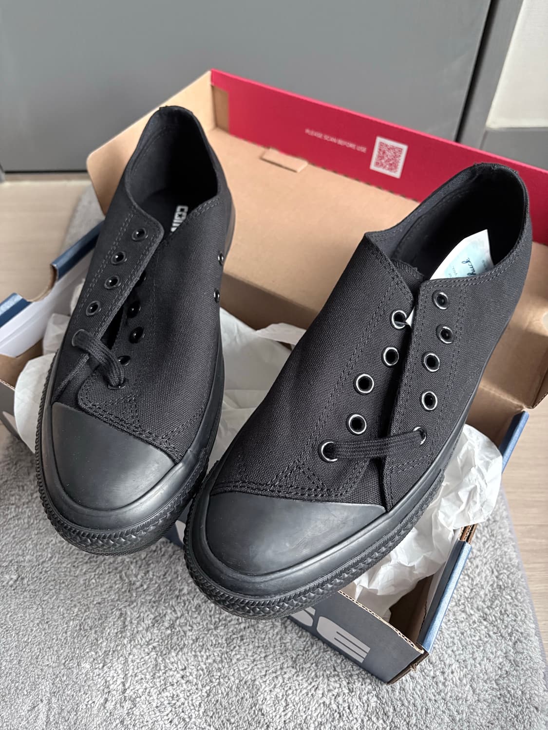 (270) 후미토 간류 x 컨버스 블랙 새상품 상품이미지2