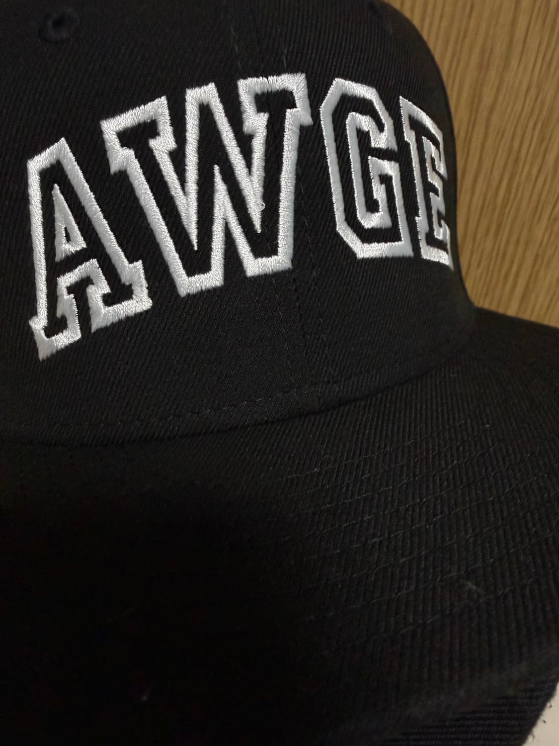 A$AP ROCKY 전개 브랜드 AWGE 뉴에라 자수 스냅백 상품이미지1