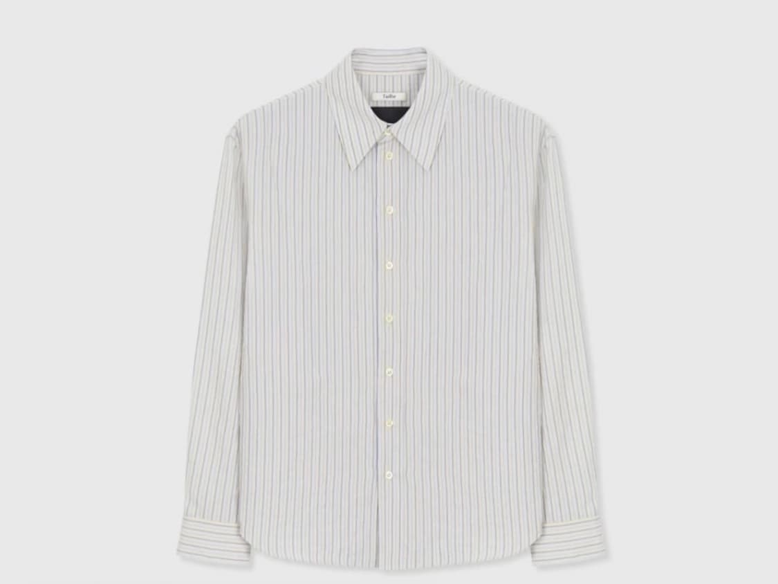 타일레 VOILE BLANCHE COMO SHIRT SALT STRIPE 상품이미지1