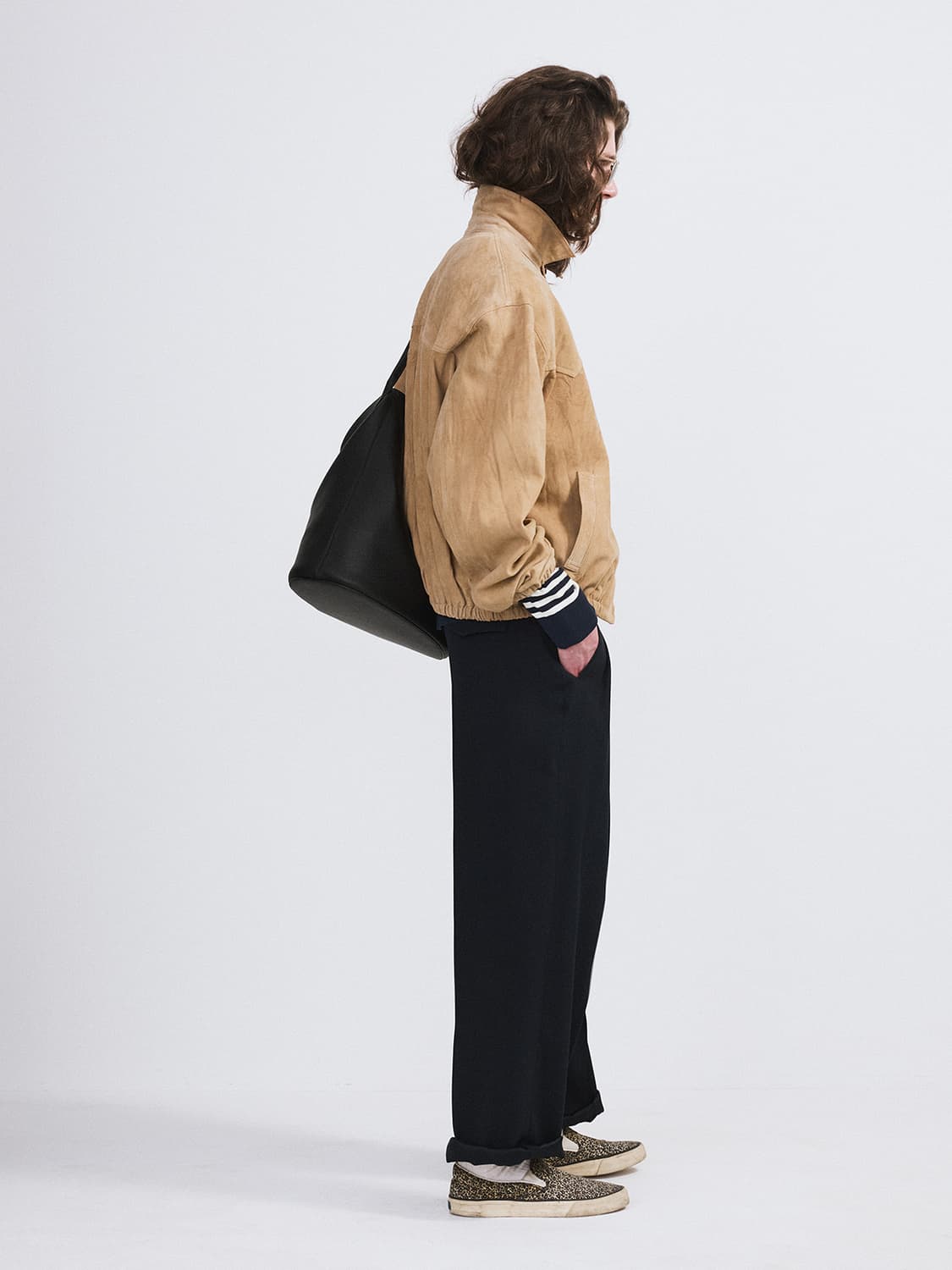 렉토 26SS 스웨이드 헤링턴 점퍼 데저트 상품이미지4