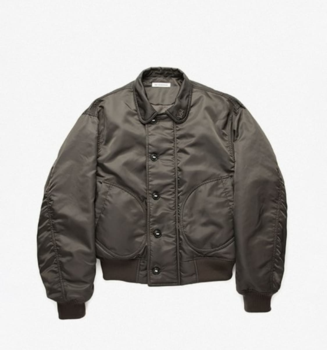 밈더워드로브 나일론 데크 봄버 자켓 카키 상품이미지3