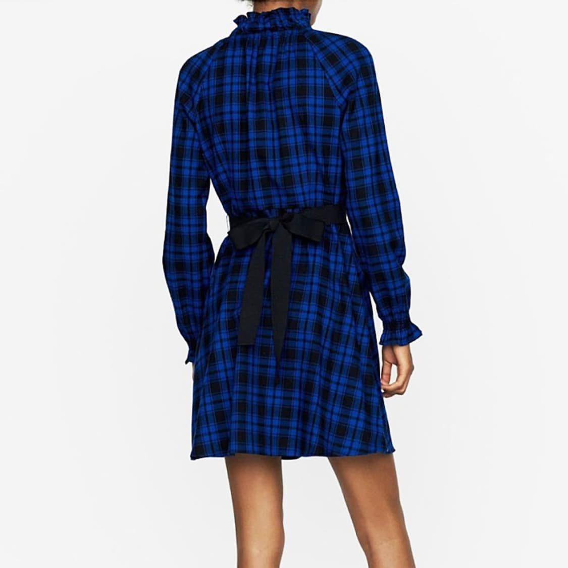 마쥬(maje) RIVINE 체크벨티드원피스 44 새상품 상품이미지3