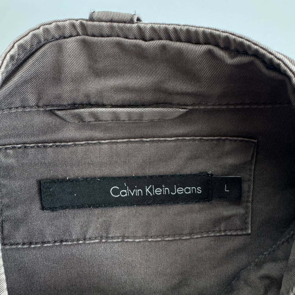 Calvin Klein 켈빈클라인 쓰리 포켓 그레이 코튼 자켓  상품이미지5