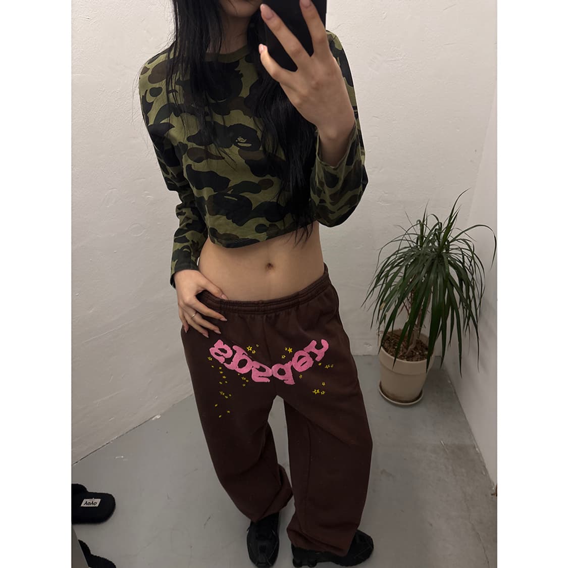 A BATHING APE 1st Camo Cropped LS Tee 상품이미지6