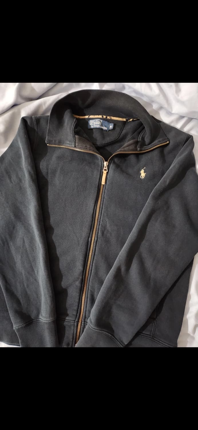 폴로 랄프로렌 블랙 그린 집업 상품이미지2