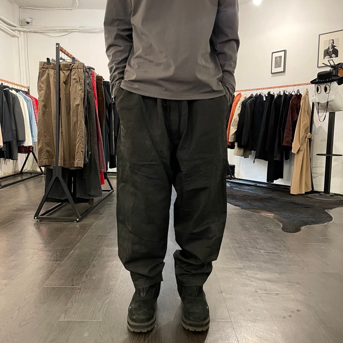 요지야마모토 수묵 염색 팬츠 상품이미지4