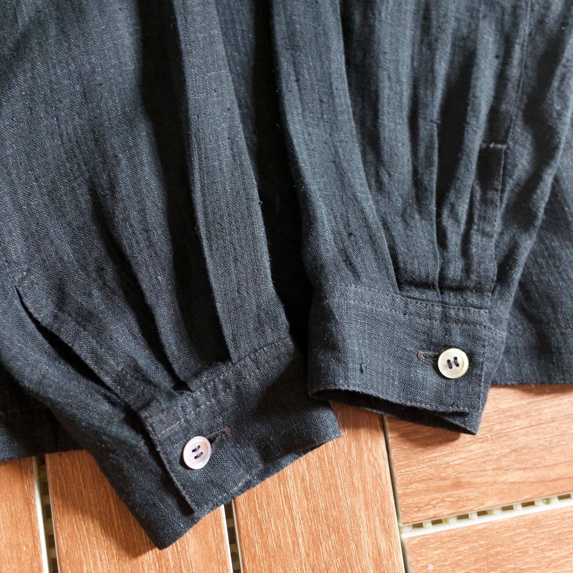 80’s Issey Miyake silk blouse shirts 상품이미지6