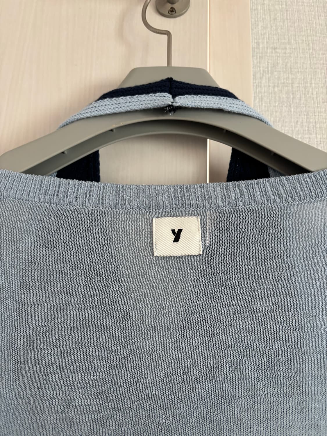 유즈 yuse 홀터 슬리브리스 썸머 볼레로 세트 블루 상품이미지5