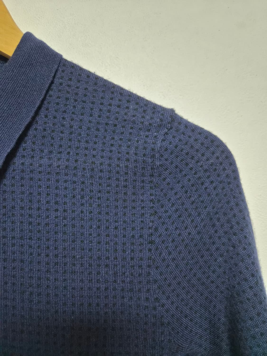 띠어리Theory 네이비 니트 카라티 S - T149 상품이미지3