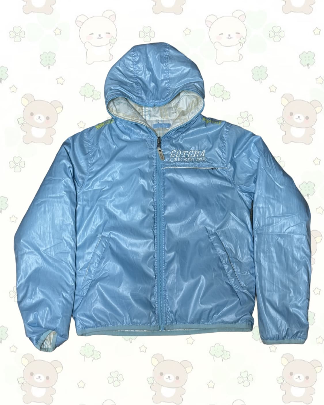 GOTCHA 큐티 체크 리버시블 경량패딩 상품이미지2