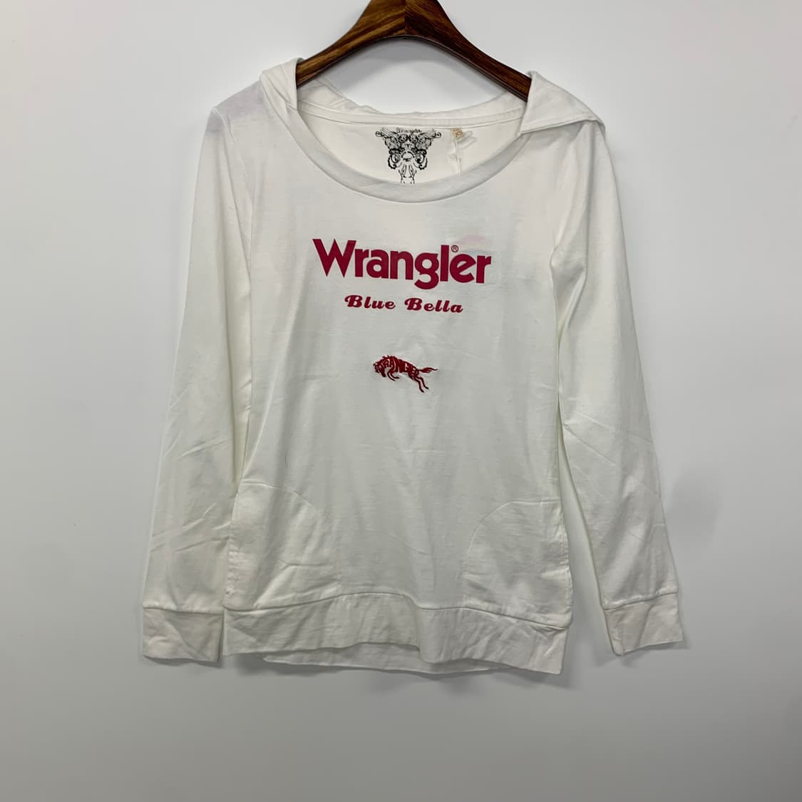 랭글러 화이트 슬리브 후드티 상품이미지2