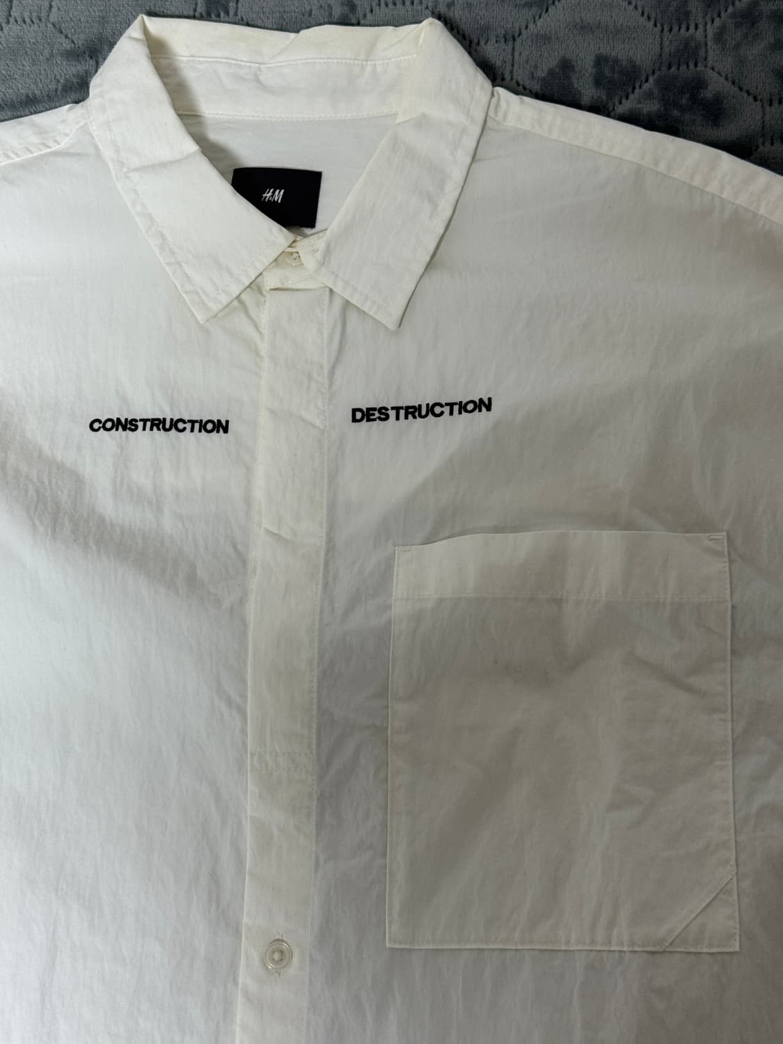 H&M 화이트 오버셔츠 상품이미지2
