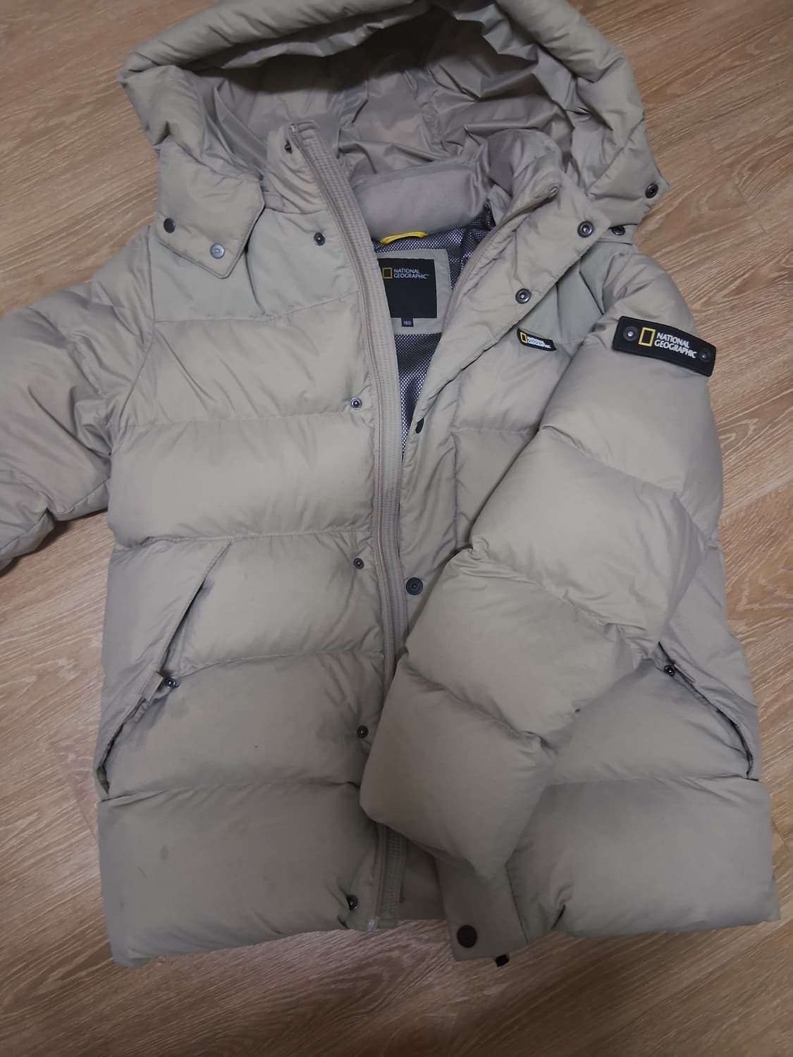 내셔널지오그래픽 덕다운오리털 패딩 160 s~m사이즈 남녀공용 상품이미지1